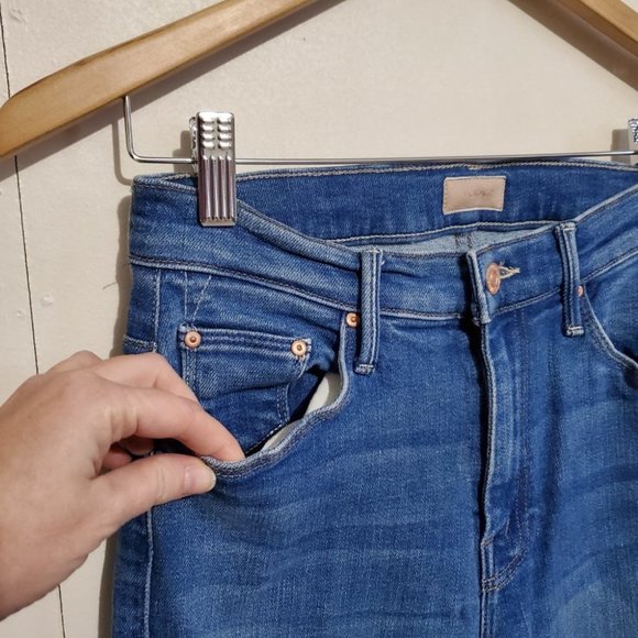 MOTHER Blue Flare & Wide Leg Jeans - Picture 3 of 16